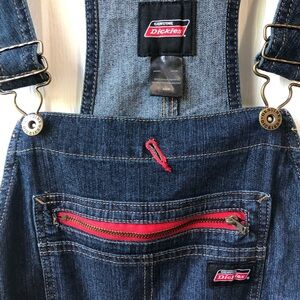 Dickies Women’s Dark Blue Denim Double Overalls